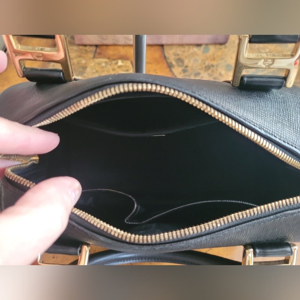 MCM Black and Gold Women's Bag - Picture 7 of 9